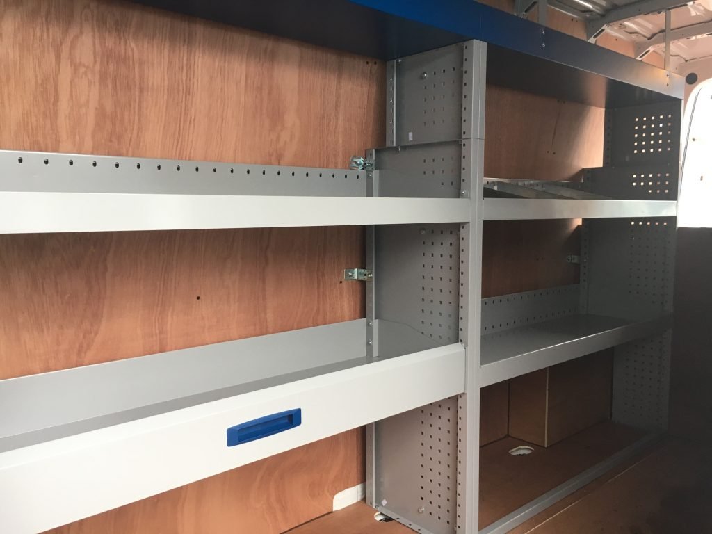 VW Crafter ply lining and vankit racking