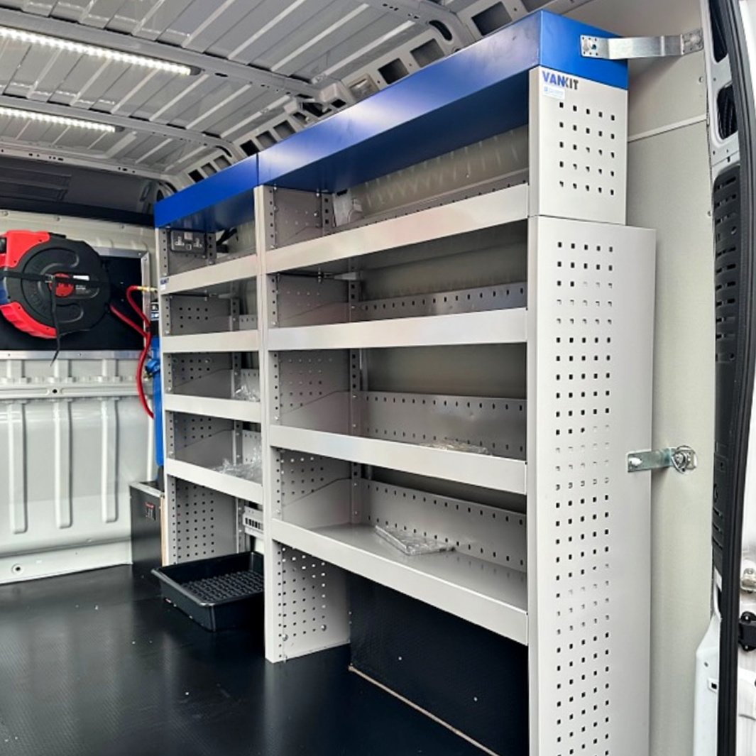 Peugeot Boxer Hexi-deck Floor & Vankit Racking Mobile Workshop Conversions