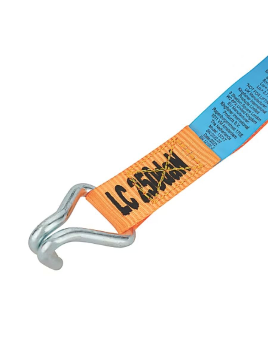 Ratchet Tie-Down with J-Hooks